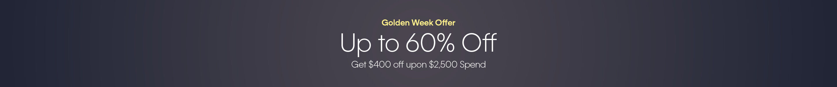 Calvin Klein Golden Week Up to 60% Off